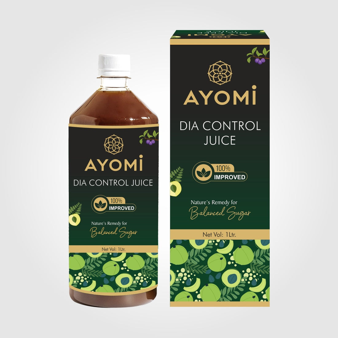 Ayomi Dia Control Juice: Master Your Blood Sugar with 16 Ayurvedic Herbs