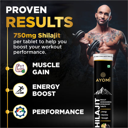 AYOMI SHILAJIT + ASHWAGANDHA TABLETS