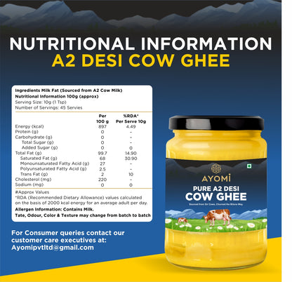 AYOMI PURE A2 DESI COW GHEE